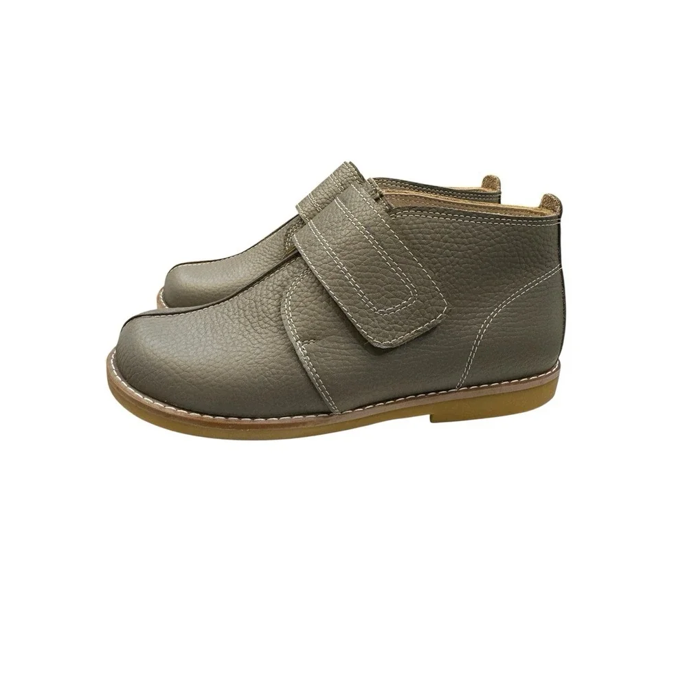 Elephantito Clayten booties in grey leather‎ Size 1.5